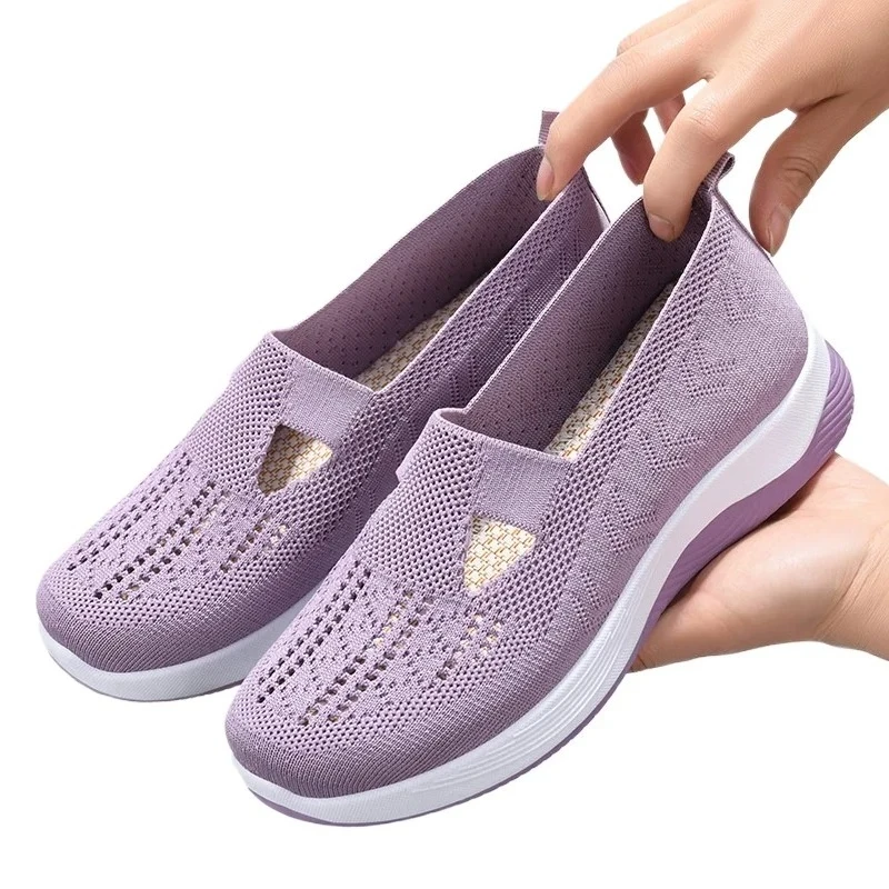 Women's Shoes Slip-on One Step Lazy Mom's Soft Sole Lightweight Walking Shoes Women Versatile Low-top Knitted Casual Shoes
Women's Shoes Slip-on One Step Lazy Mom's Soft Sole Lightweight Walking Shoes Women Versatile Low-top Knitted Casual Shoes