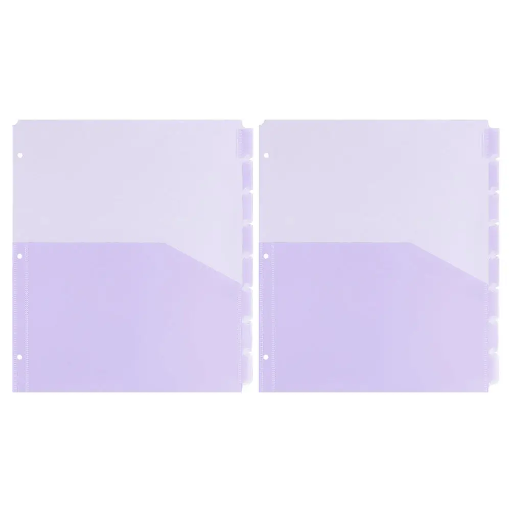 2Sets A4 Binder Dividers Transparent PP Organizer with 3-Hole Tabbed Pockets for Document Filing Office Planner Accessories
2Sets A4 Binder Dividers Transparent PP Organizer with 3-Hole Tabbed Pockets for Document Filing Office Planner Accessories