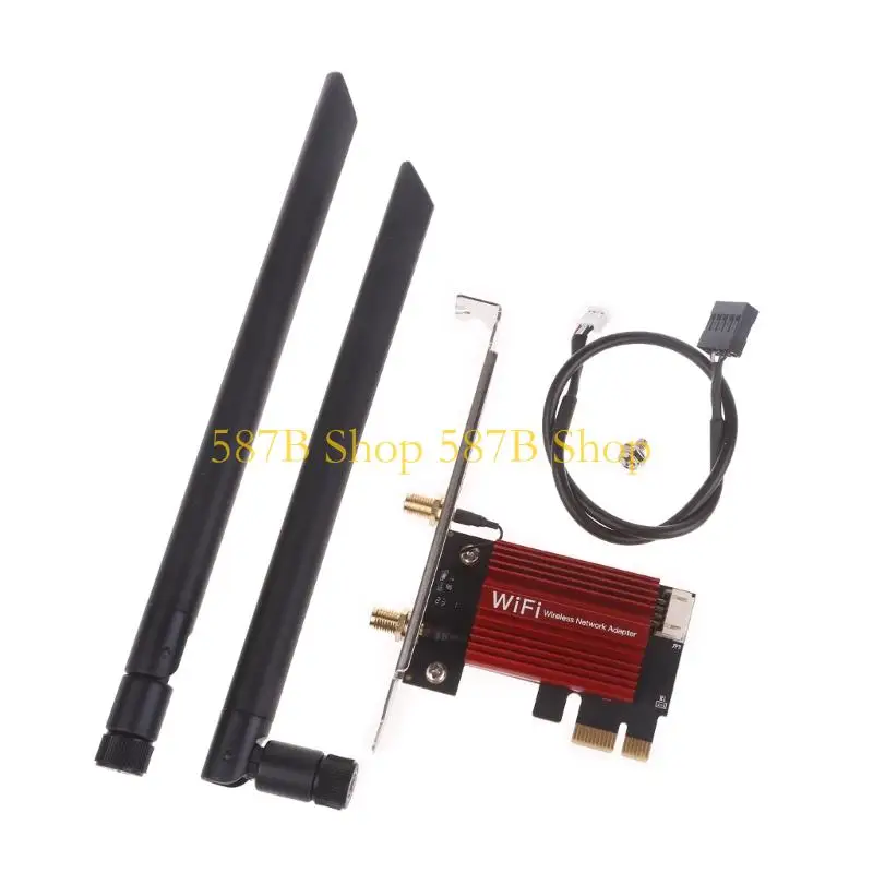 587B PCi Express 7260AC 2.4G / Dual Band 7260HMW 867Mbps Wireless PCI-E Wi-Fi 7260 WIFI Card Desktop WLAN
587B PCi Express 7260AC 2.4G / Dual Band 7260HMW 867Mbps Wireless PCI-E Wi-Fi 7260 WIFI Card Desktop WLAN