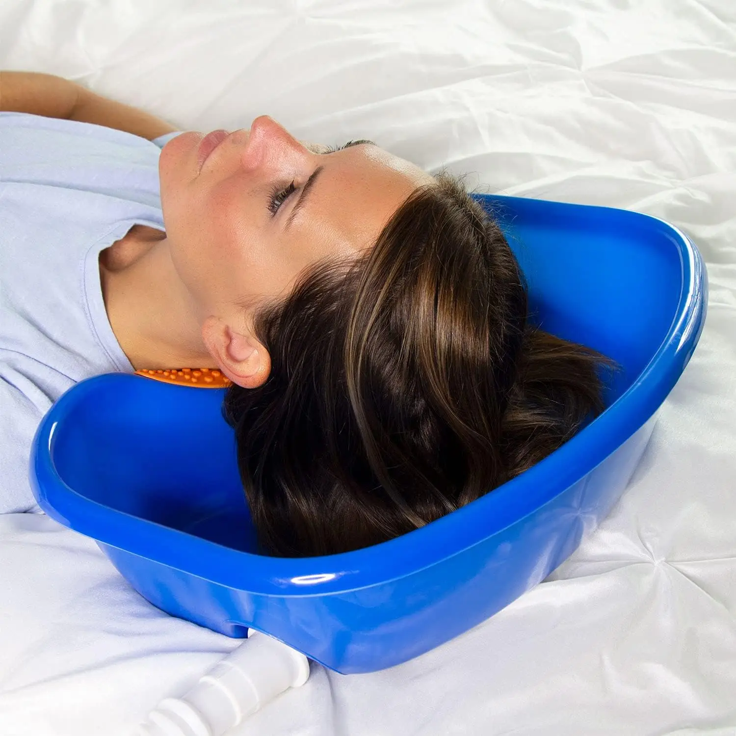 Portable Shampoo Bowl for Bedside Hair Washing with Head Rest and Drain Hose
Portable Shampoo Bowl for Bedside Hair Washing with Head Rest and Drain Hose
