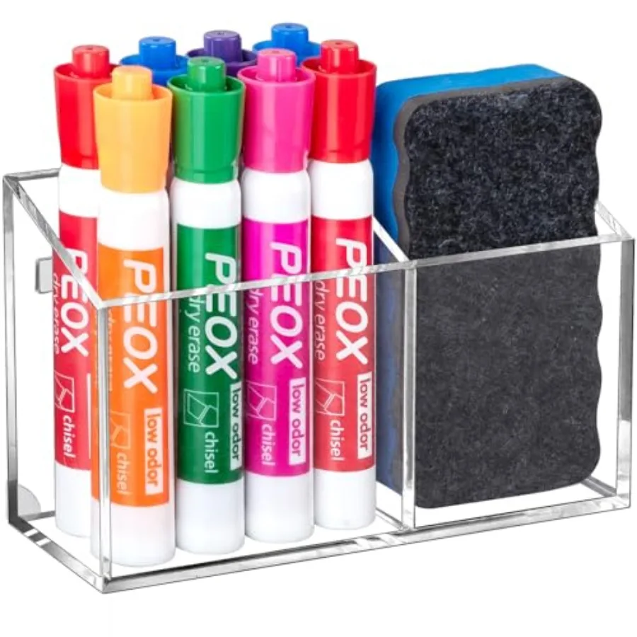 Magnetic Dry Erase Marker Holder for board, Non-slip Acrylic Magnet Pen Holder for Fridge Refrigerator, Locker Organizer for Wo
Magnetic Dry Erase Marker Holder for board, Non-slip Acrylic Magnet Pen Holder for Fridge Refrigerator, Locker Organizer for Wo
