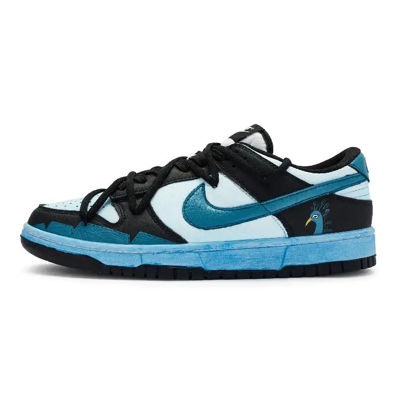 [Женские туфли для скейтборда Nike Dunk на заказ с низким берцем и амортизацией, GS, черные, зеленые
[Женские туфли для скейтборда Nike Dunk на заказ с низким берцем и амортизацией, GS, черные, зеленые