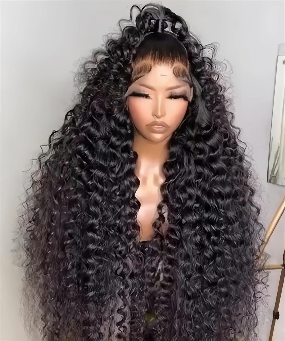 Мягкий синтетический парик с кружевной передней частью, 26 дюймов, 180% плотность, натуральный черный, кудрявый, с эффектом baby hair, предварительно выщипанный, без клея, для повседневного использования
Мягкий синтетический парик с кружевной передней частью, 26 дюймов, 180% плотность, натуральный черный, кудрявый, с эффектом baby hair, предварительно выщипанный, без клея, для повседневного использования