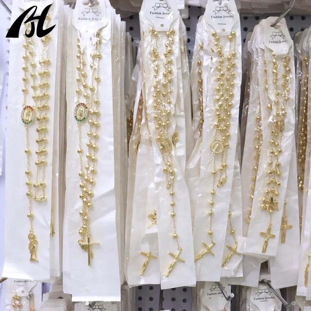 Factory Direct Sales 14K Gold Religious Virgin Mary Jesus St. Jude Rosary Necklace Zircon Variety for Party Random Delivery
Factory Direct Sales 14K Gold Religious Virgin Mary Jesus St. Jude Rosary Necklace Zircon Variety for Party Random Delivery