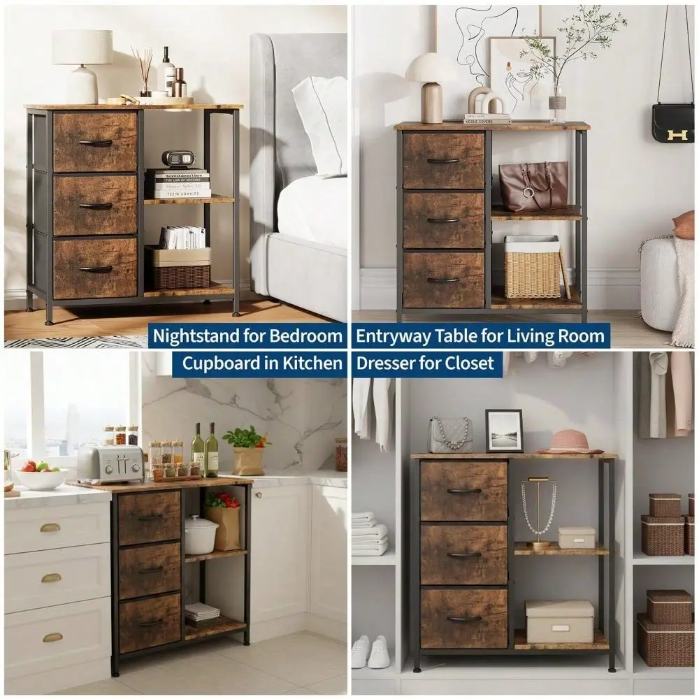 Drawers Fabric File Cabinet For Home Office Cabinet With Drawers, Filing Cabinets With 2 Open Storage Compartments, More Saving
Drawers Fabric File Cabinet For Home Office Cabinet With Drawers, Filing Cabinets With 2 Open Storage Compartments, More Saving