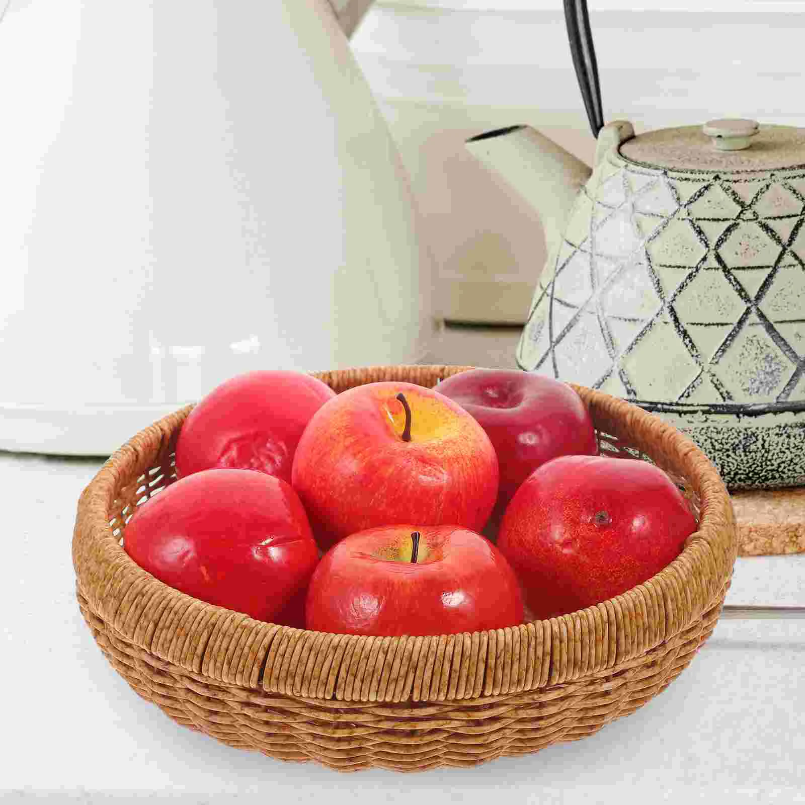 Woven Fruit Basket Sundry Desktop Organizer Finishing Storage Baskets Home Supplies Sundries Container Decorative Household
Woven Fruit Basket Sundry Desktop Organizer Finishing Storage Baskets Home Supplies Sundries Container Decorative Household