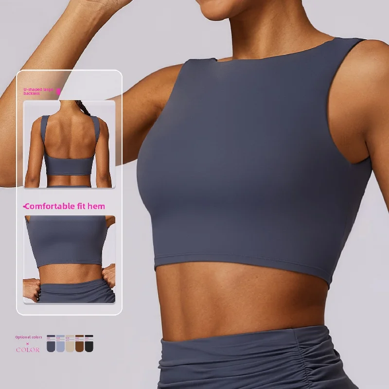 2025 Women's High Strength High Elastic Beautiful Back Yoga Vest With Push Up Function Quick Drying Breathable Ideal ForRunning
2025 Women's High Strength High Elastic Beautiful Back Yoga Vest With Push Up Function Quick Drying Breathable Ideal ForRunning