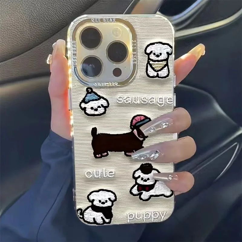 Imitation Embroidery Dachshund for iPhone, Phone Case, Super Fire, Female, 16, 15, 14Pro, 13, 12Pro, 11, Creative, New
Imitation Embroidery Dachshund for iPhone, Phone Case, Super Fire, Female, 16, 15, 14Pro, 13, 12Pro, 11, Creative, New