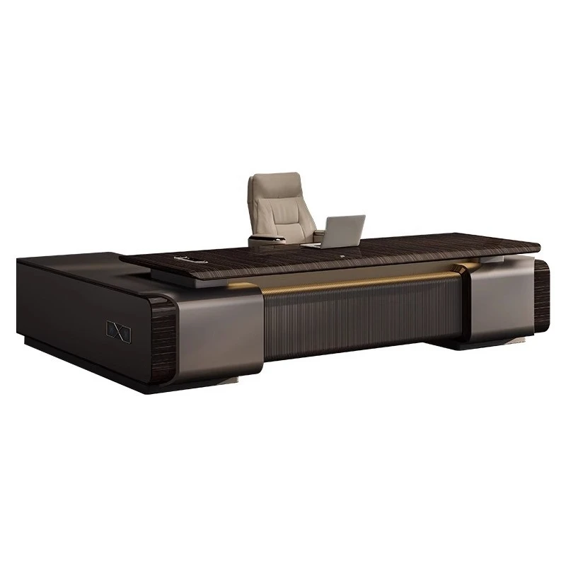 High-end boss table, desk, simple, modern light luxury, high-end sense, president table, large class desk
High-end boss table, desk, simple, modern light luxury, high-end sense, president table, large class desk