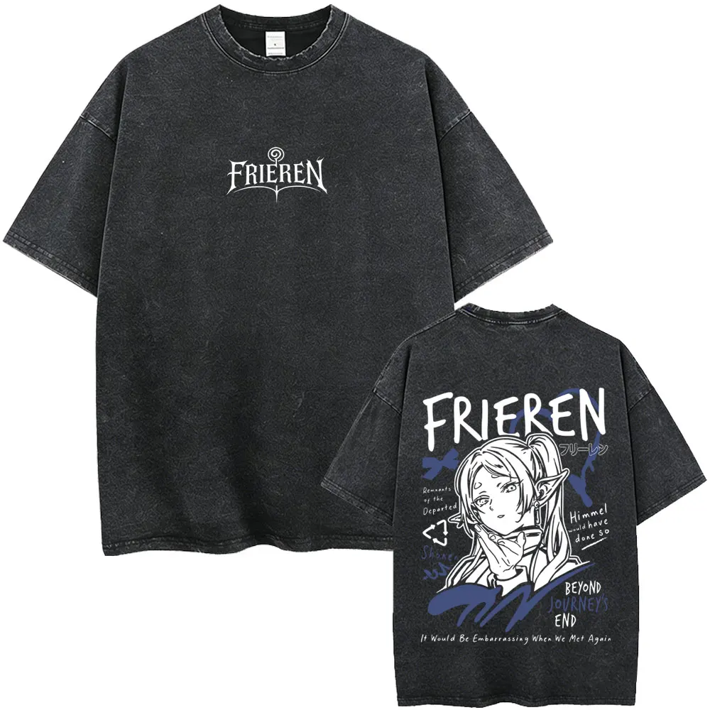 Washed Vintage Anime Frieren Beyond Journey's End Frieren It Would Be Embarrassing When We Met Again T-shirt Men Manga T Shirts
Washed Vintage Anime Frieren Beyond Journey's End Frieren It Would Be Embarrassing When We Met Again T-shirt Men Manga T Shirts