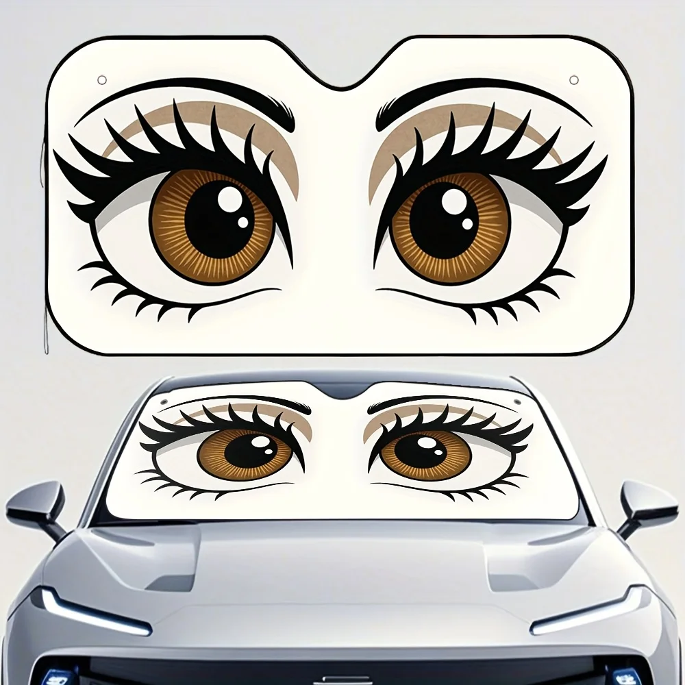 1 шт. автомобильный солнцезащитный козырек с принтом коричневых глаз — стильный и крутой, включает в себя 4 присоски, легко устанавливается и складывается, идеально подходит для автомобилей, внедорожников
1 шт. автомобильный солнцезащитный козырек с принтом коричневых глаз — стильный и крутой, включает в себя 4 присоски, легко устанавливается и складывается, идеально подходит для автомобилей, внедорожников