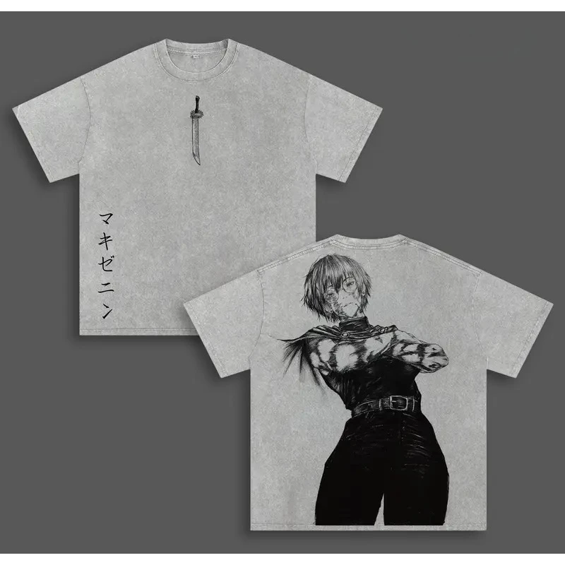 Anime Jujutsu Kaisen T-shirt Zenin Maki Printed Washed Oversized T Shirt Men's Clothing High Quality 100% Cotton Soft Tees Tops
Anime Jujutsu Kaisen T-shirt Zenin Maki Printed Washed Oversized T Shirt Men's Clothing High Quality 100% Cotton Soft Tees Tops