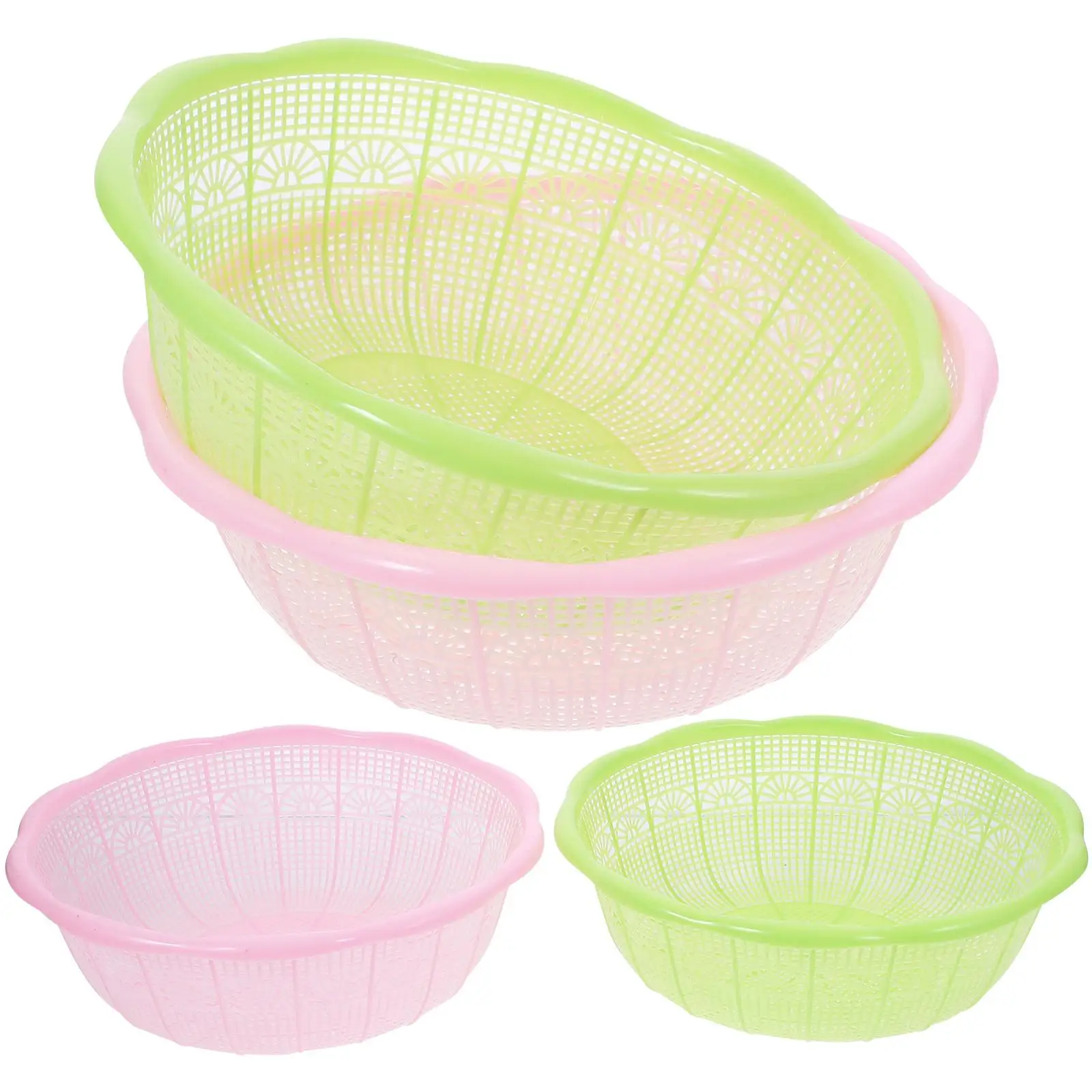 4 Pcs Fruit and Vegetable Washing Basket Rice Sieve Basin Fruits Pot Foldable Laundry
4 Pcs Fruit and Vegetable Washing Basket Rice Sieve Basin Fruits Pot Foldable Laundry