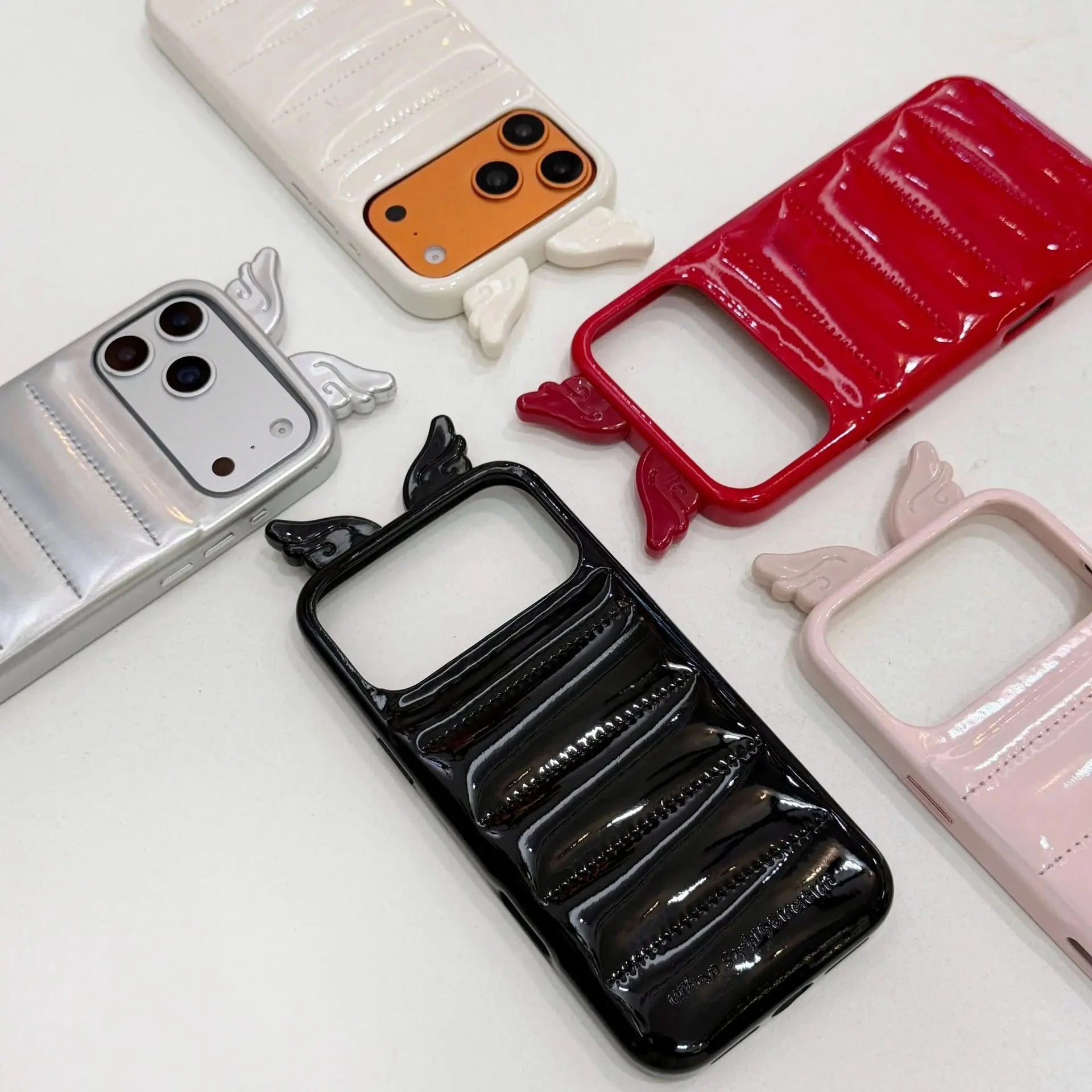 3D Wings Glossy Leather Down Case For iPhone 17 16 15 14 Pro Max Ins Creative Soft Shockproof Protection Cover Girls Gift Shell
3D Wings Glossy Leather Down Case For iPhone 17 16 15 14 Pro Max Ins Creative Soft Shockproof Protection Cover Girls Gift Shell