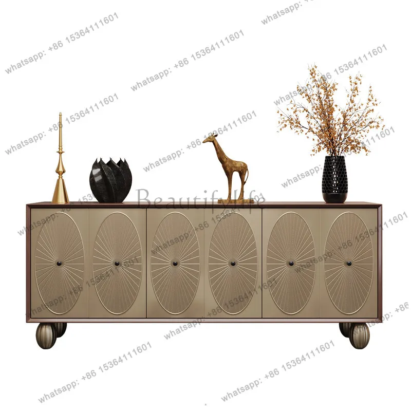 American light luxury TV cabinet living room wall integrated locker French retro solid wood carving
American light luxury TV cabinet living room wall integrated locker French retro solid wood carving