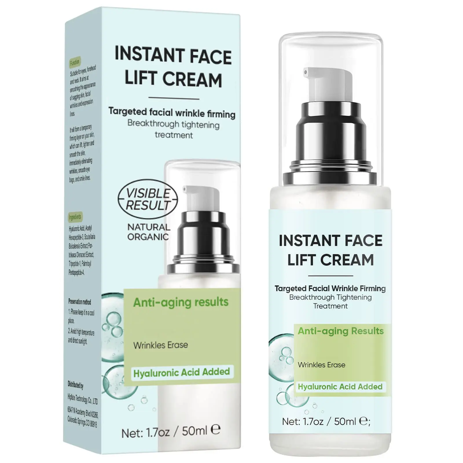 Instant Facelift Cream Deep Nourishment Soothing Brightening Pigmentation Corrector Repairing Skin Barrier Firmness Skin Texture
Instant Facelift Cream Deep Nourishment Soothing Brightening Pigmentation Corrector Repairing Skin Barrier Firmness Skin Texture