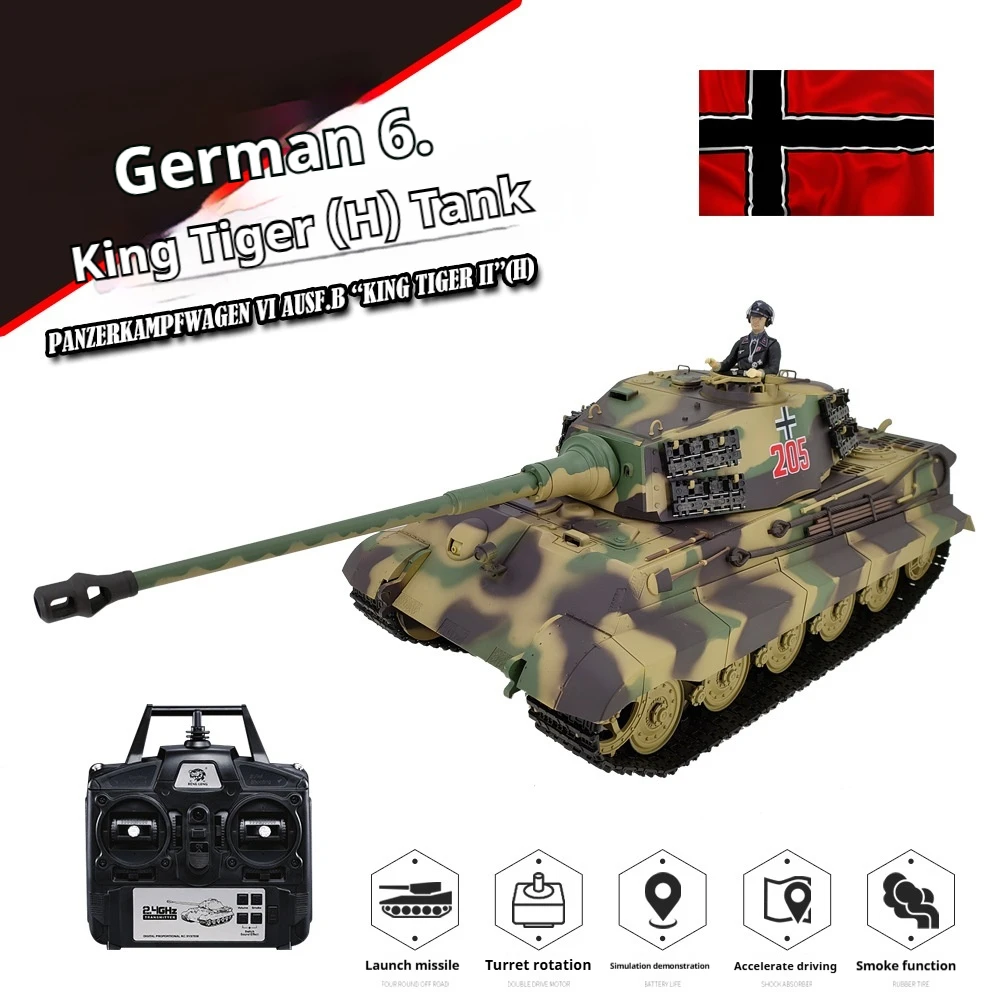 2.4g Full Scale Remote Control Simulation Of The German Sixth Tiger King Heavy Combat Tank Multi Functional Military Model
2.4g Full Scale Remote Control Simulation Of The German Sixth Tiger King Heavy Combat Tank Multi Functional Military Model