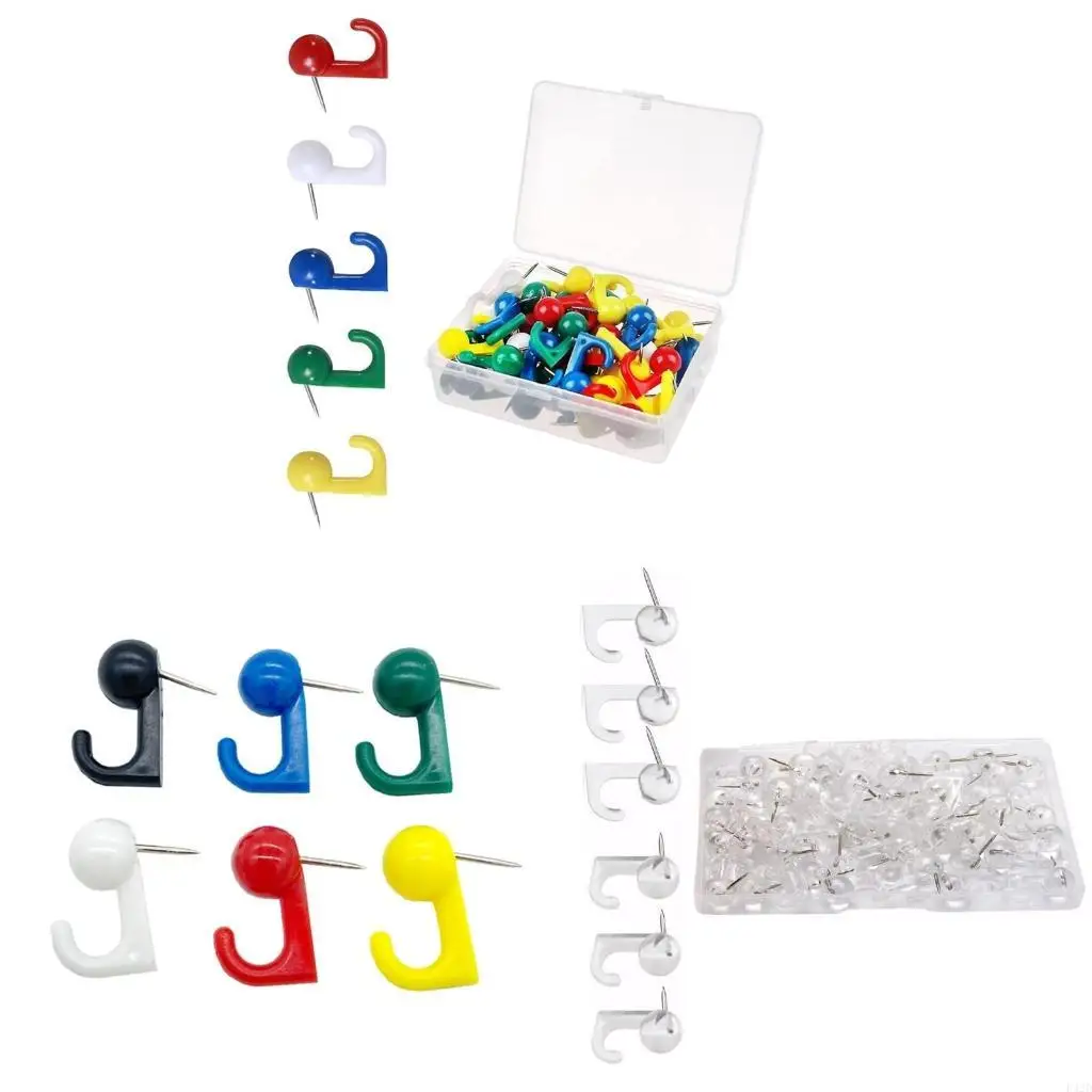 F42D 30/50 Pcs Push Pin Hooks Thumb Tacks Plastic Decorative Wall Push Pins with Hooks for Cork Board Bulletin Board
F42D 30/50 Pcs Push Pin Hooks Thumb Tacks Plastic Decorative Wall Push Pins with Hooks for Cork Board Bulletin Board