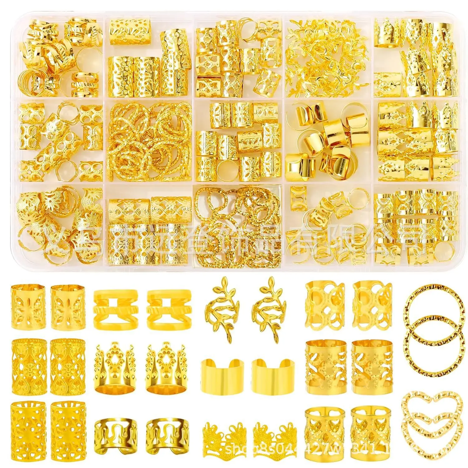 190pcs Hollow Alloy Hair Extension Rings Gold Silver Plated DIY Dreadlock Braid Accessories Set for Home Party
190pcs Hollow Alloy Hair Extension Rings Gold Silver Plated DIY Dreadlock Braid Accessories Set for Home Party