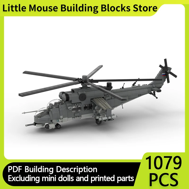 Military Aircraft Model MOC Building Bricks Mil Mi-35 HIND Gunship Modular Technology Gifts Holiday Assemble Children Toys Suit
Military Aircraft Model MOC Building Bricks Mil Mi-35 HIND Gunship Modular Technology Gifts Holiday Assemble Children Toys Suit