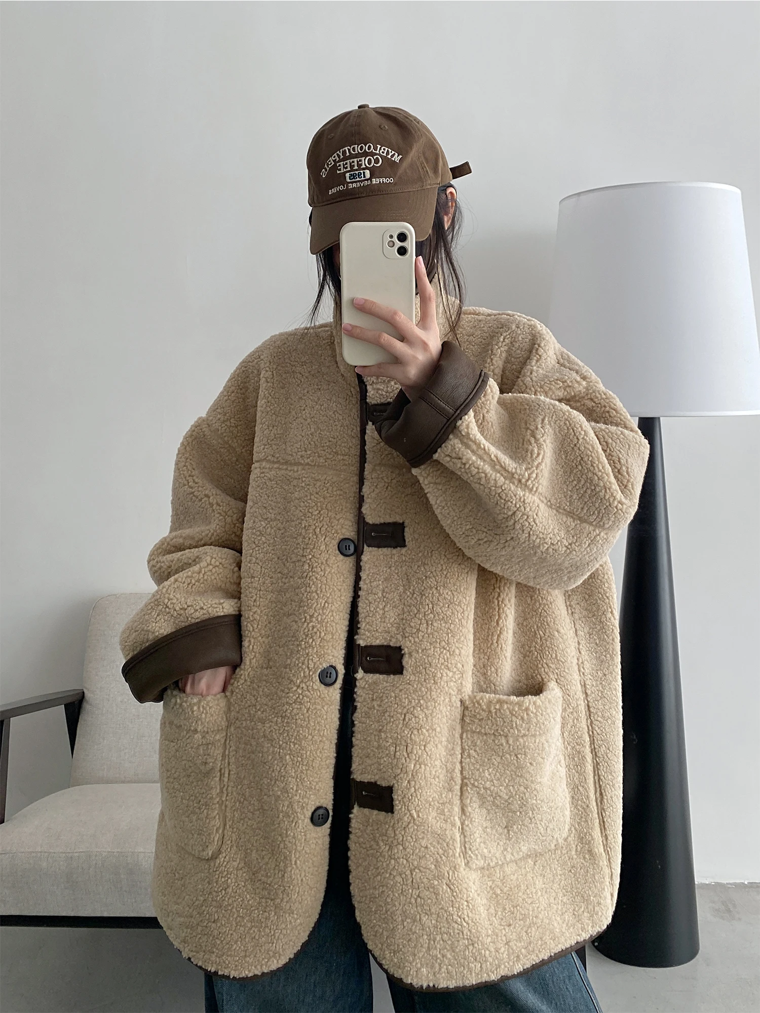 Большие размеры, осенне-зимняя верхняя одежда Jaet Thiened Fce, свободная одежда AB сбоку, женское пальто Micro Fat Lazy Sle
Большие размеры, осенне-зимняя верхняя одежда Jaet Thiened Fce, свободная одежда AB сбоку, женское пальто Micro Fat Lazy Sle