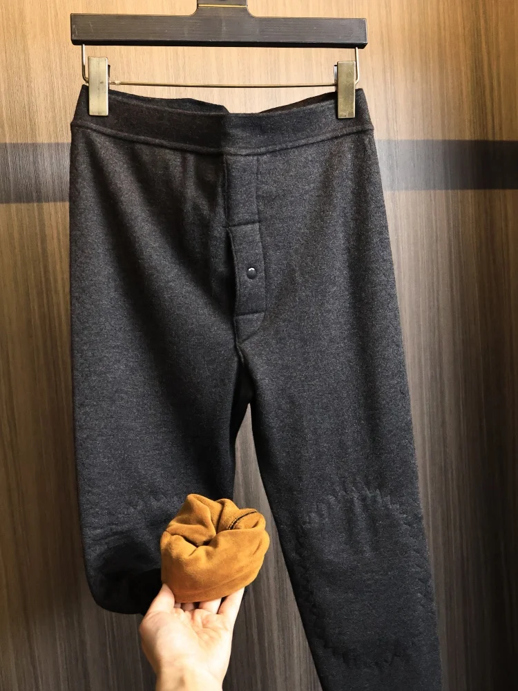 Quick Warmth Fleece Lined Thick Men's Underwear Pants Cold Resistant Home Wear Autumn Winter Thermal Leggings High Elasticity
Quick Warmth Fleece Lined Thick Men's Underwear Pants Cold Resistant Home Wear Autumn Winter Thermal Leggings High Elasticity
