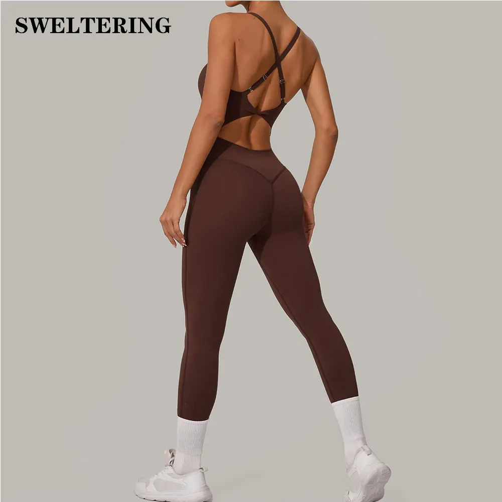 Women Tracksuit Yoga Set Sports Jumpsuit Sexy Backless One-piece Suit Female Rompers Quick Dry Yoga Clothing Workout Bodysuits
Women Tracksuit Yoga Set Sports Jumpsuit Sexy Backless One-piece Suit Female Rompers Quick Dry Yoga Clothing Workout Bodysuits