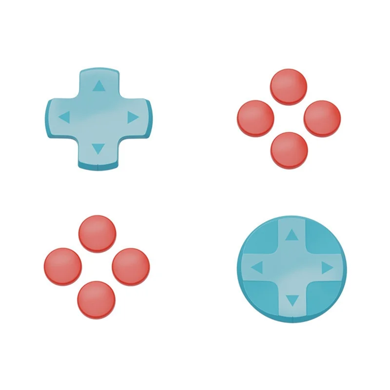 B86B-For Switch 2 Protective Case+Joystick Cap+D-Pad Button Cap Kit Clear Shell Split Design Anti-Fall Anti-Scratch Case