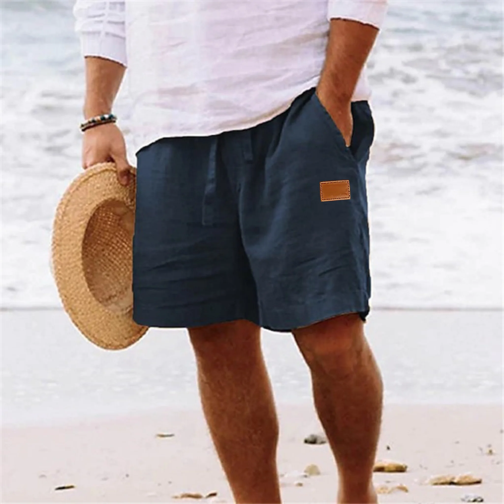 2026 Men's Summer Cotton Linen Shorts Drawstring Short Pants Male Breathable Solid Oversized Beach Shorts for Men Summer Pants
2026 Men's Summer Cotton Linen Shorts Drawstring Short Pants Male Breathable Solid Oversized Beach Shorts for Men Summer Pants