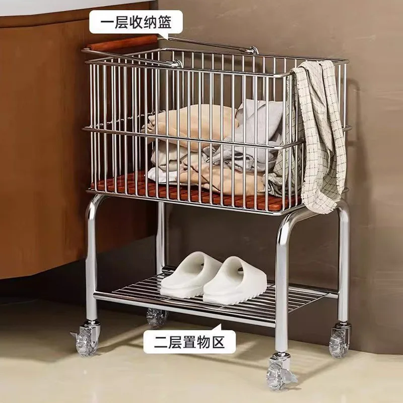 Hxl movable metal bathroom storage dirty clothes basket
Hxl movable metal bathroom storage dirty clothes basket