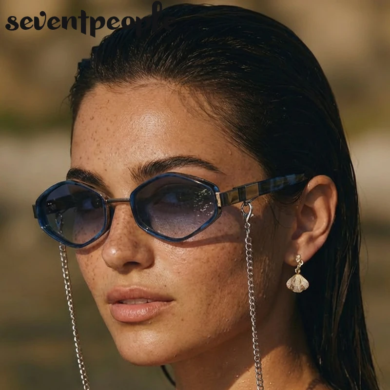 Small Frame Hexagon Sunglasses With Chain Women 2026 Luxury Brand Trendy Polygon Outdoor Sun Glasses For Ladies Vintage Shades
Small Frame Hexagon Sunglasses With Chain Women 2026 Luxury Brand Trendy Polygon Outdoor Sun Glasses For Ladies Vintage Shades
