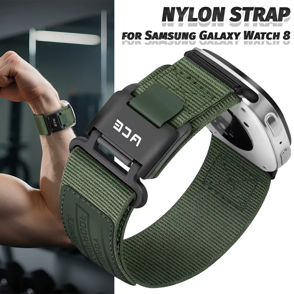 Nylon Woven Strap for Samsung Galaxy Watch 8 40mm 44mm Tactical Loop Band for Galaxy Watch 8 Classic 46mm Accessories Strap
Nylon Woven Strap for Samsung Galaxy Watch 8 40mm 44mm Tactical Loop Band for Galaxy Watch 8 Classic 46mm Accessories Strap