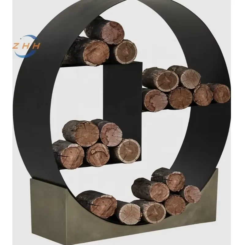 Classic Metal Firewood Storage Rack Powder Coated Classic Design for Hanging Floor or Shopping Mall Use Perfect with Bonsai
Classic Metal Firewood Storage Rack Powder Coated Classic Design for Hanging Floor or Shopping Mall Use Perfect with Bonsai