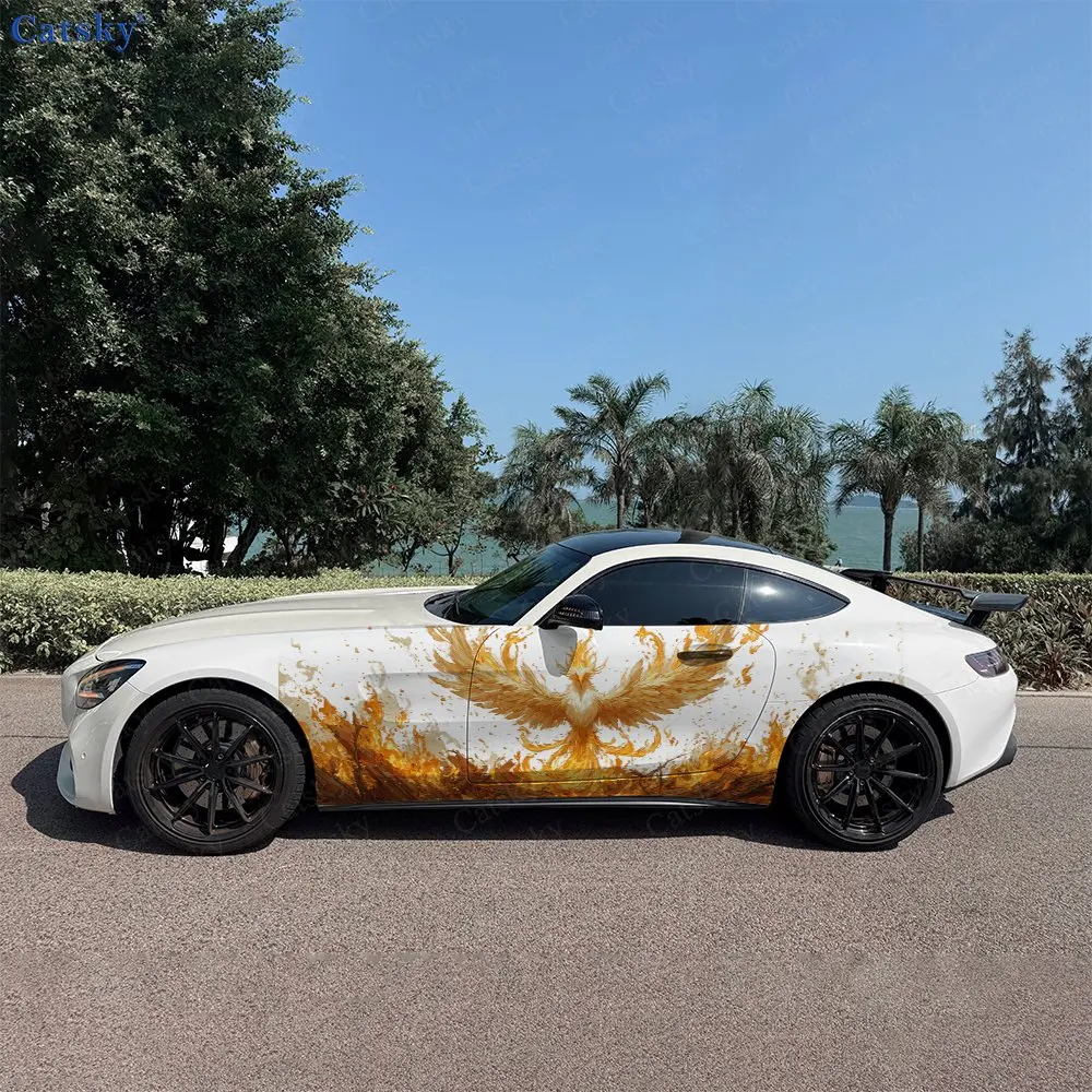 2pcs Fire Phoenix Flames Car Side Wraps, Self-Adhesive PVC Waterproof & Scratch-Resistant Stickers, Car Accessory Gift
2pcs Fire Phoenix Flames Car Side Wraps, Self-Adhesive PVC Waterproof & Scratch-Resistant Stickers, Car Accessory Gift