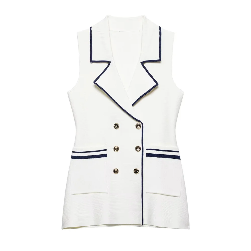 UNIZERA Women's Edge Knitted Tank Top with Collar Buckle Decoration Spring/Summer New Product Women's Wear
UNIZERA Women's Edge Knitted Tank Top with Collar Buckle Decoration Spring/Summer New Product Women's Wear