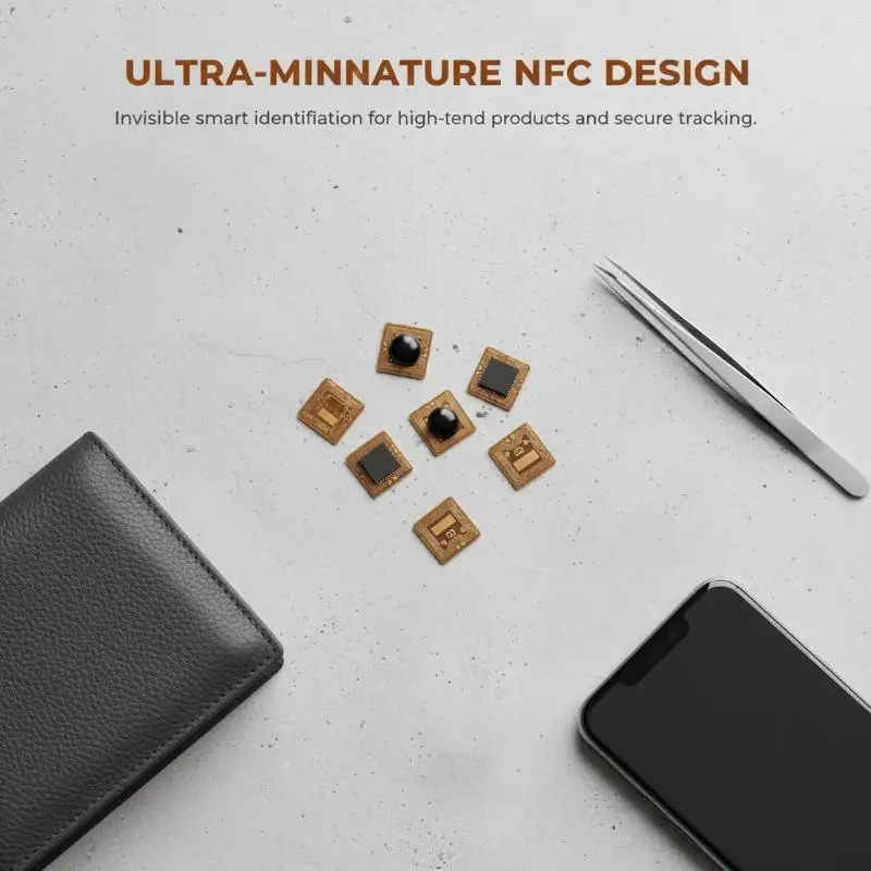 10 Pieces Programmable 4*4mm Micro FPC NFC RFID Tag Decorative Sticker Ntag213 1mm Reading Range for Access Control And Supply
10 Pieces Programmable 4*4mm Micro FPC NFC RFID Tag Decorative Sticker Ntag213 1mm Reading Range for Access Control And Supply