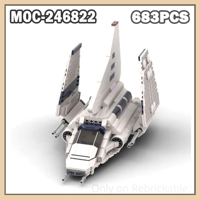 Конструктор MOC-246822 «Космический корабль-шаттл» (683 детали), креативный подарочный набор, модель из популярного фильма, хит продаж
Конструктор MOC-246822 «Космический корабль-шаттл» (683 детали), креативный подарочный набор, модель из популярного фильма, хит продаж