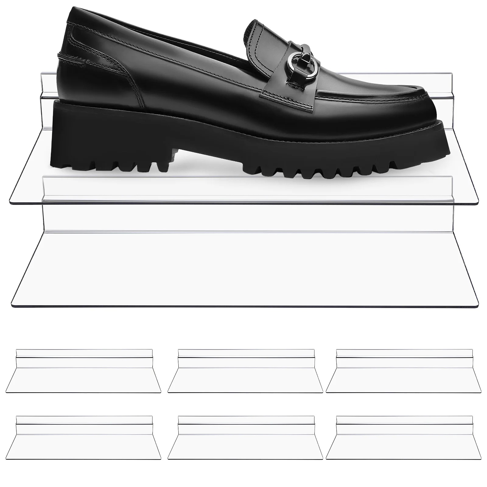 8pcs Clear Shelves Shoe Display Mounted Floating Sneaker Plastic Storage Slatwall Accessories Wall Shoe Rack Floating
8pcs Clear Shelves Shoe Display Mounted Floating Sneaker Plastic Storage Slatwall Accessories Wall Shoe Rack Floating