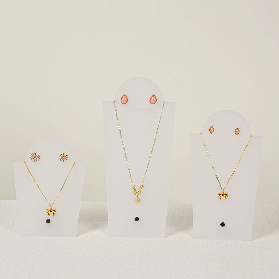 Акриловая настольная подставка для демонстрации ожерелий и серег, манекен-стойка для модных украшений, вертикальный бюст для ожерелий, органайзер для серег
Акриловая настольная подставка для демонстрации ожерелий и серег, манекен-стойка для модных украшений, вертикальный бюст для ожерелий, органайзер для серег