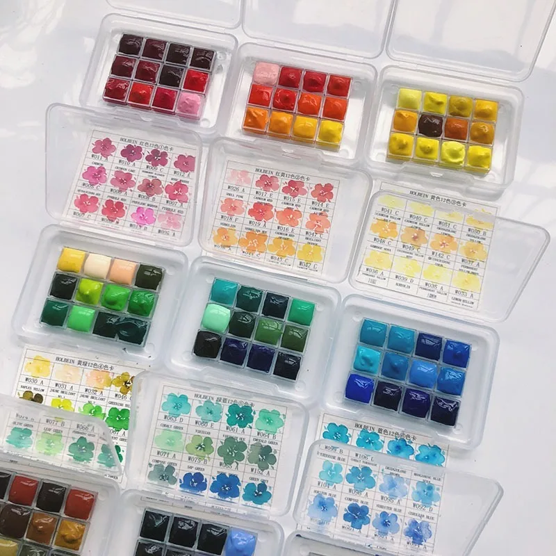 12 Colors Watercolor Paint Packed 0.5ML Different Color Series Artist Grade Plant Painting Portable Travel Art Supplies
12 Colors Watercolor Paint Packed 0.5ML Different Color Series Artist Grade Plant Painting Portable Travel Art Supplies