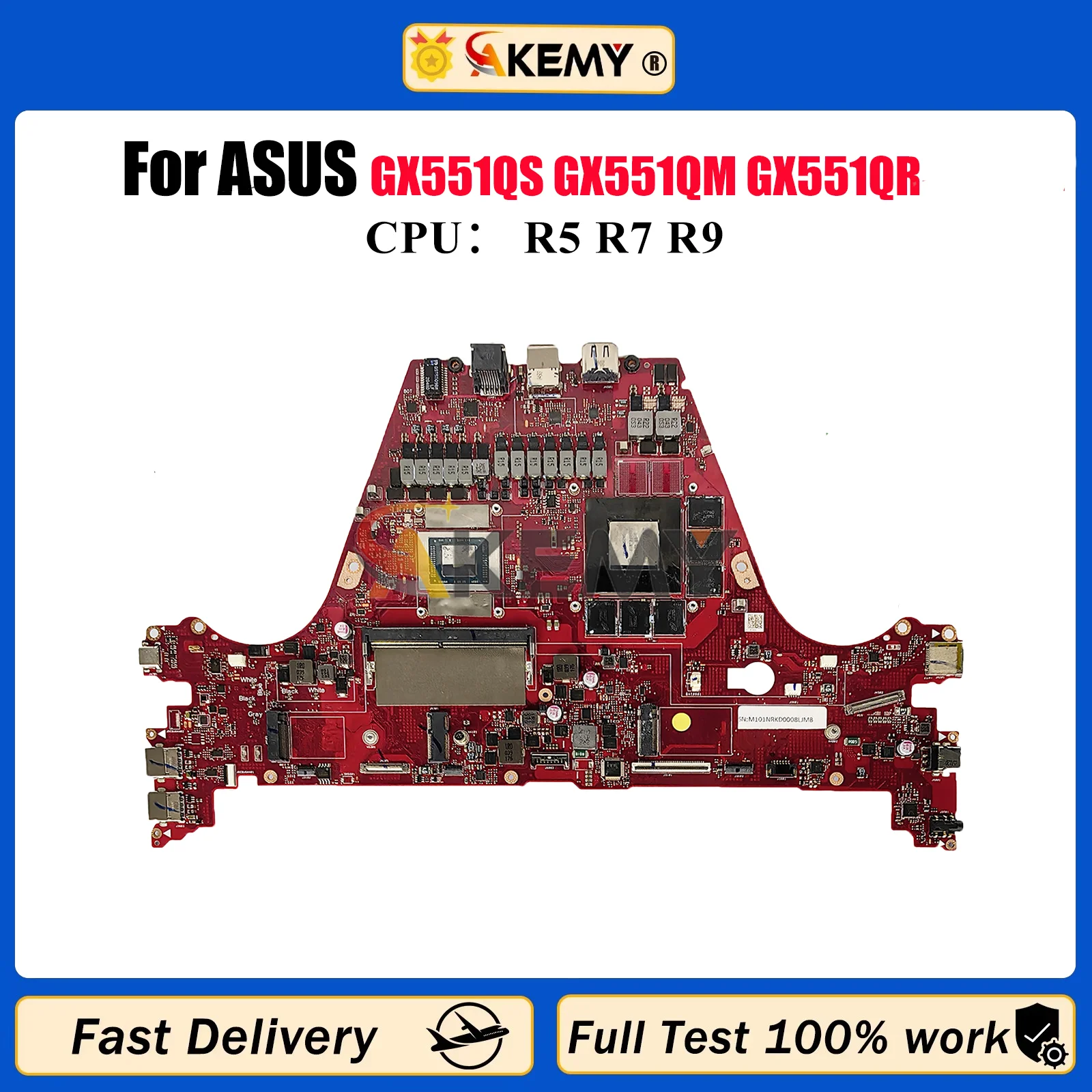 GX551QS Laptop Motherboard For ASUS ROG Zephyrus Duo GX551Q GX551QS GX551QM GX551QR Mainboard W/ R5 R7 R9 CPU tests OK fast ship
GX551QS Laptop Motherboard For ASUS ROG Zephyrus Duo GX551Q GX551QS GX551QM GX551QR Mainboard W/ R5 R7 R9 CPU tests OK fast ship