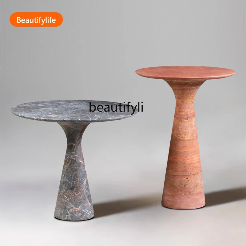 Приставной столик из натурального травертина в стиле ваби-саби, дизайнерский светильник, роскошный домашний маленький журнальный столик для гостиной
Приставной столик из натурального травертина в стиле ваби-саби, дизайнерский светильник, роскошный домашний маленький журнальный столик для гостиной