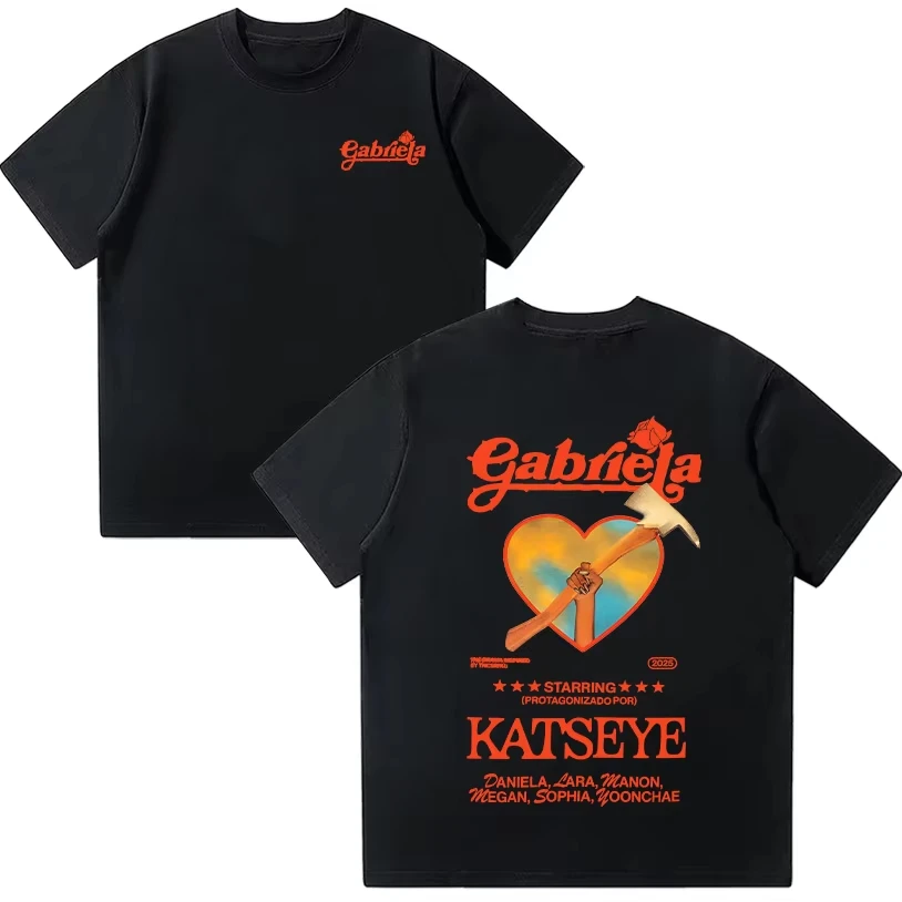 Katseye Gabriela Tees KATSEYE Summer Cotton T Shirts Women Short Sleeve Y2K Top Fashion O-neck High Street Tshirt Unisex Clothes
Katseye Gabriela Tees KATSEYE Summer Cotton T Shirts Women Short Sleeve Y2K Top Fashion O-neck High Street Tshirt Unisex Clothes