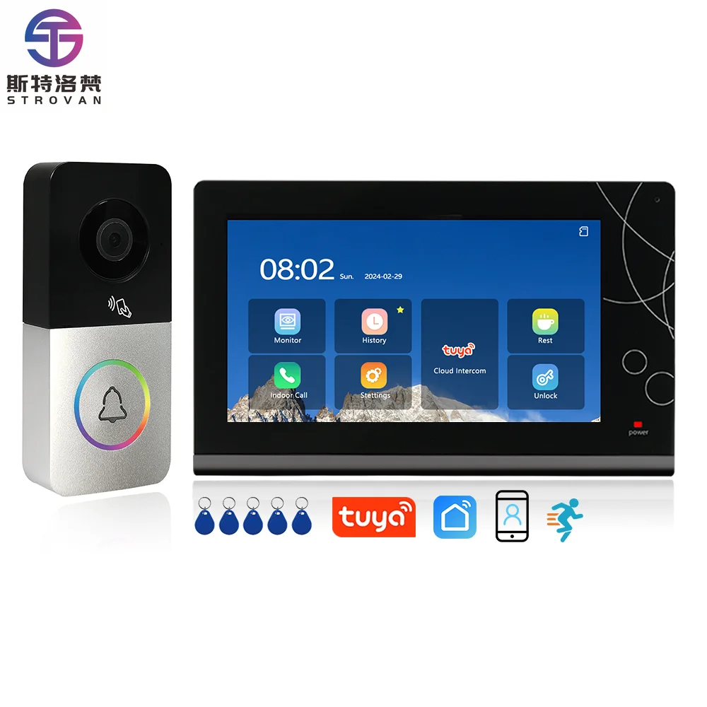 7 Inch IP Door Intercom System HD Night Vision Support PIR Video Recording Smart Video Intercom Doorbell
7 Inch IP Door Intercom System HD Night Vision Support PIR Video Recording Smart Video Intercom Doorbell