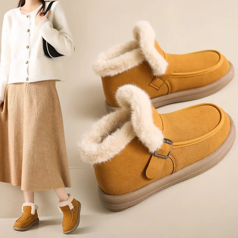 2026 Women Winter Boots Slippers Thickening Plush Warm Snow Boot Couple Thick Heels Cotton Shoes Plus Size Platform Slides Botas
2026 Women Winter Boots Slippers Thickening Plush Warm Snow Boot Couple Thick Heels Cotton Shoes Plus Size Platform Slides Botas