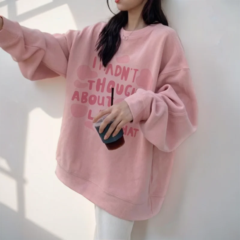 Women'S Cropped Sweatshirts Oversize Long Sleeve Hip-Hop Graphic Round Clothing Oversized Spring Lovely Sportswears Crew Basic
Women'S Cropped Sweatshirts Oversize Long Sleeve Hip-Hop Graphic Round Clothing Oversized Spring Lovely Sportswears Crew Basic