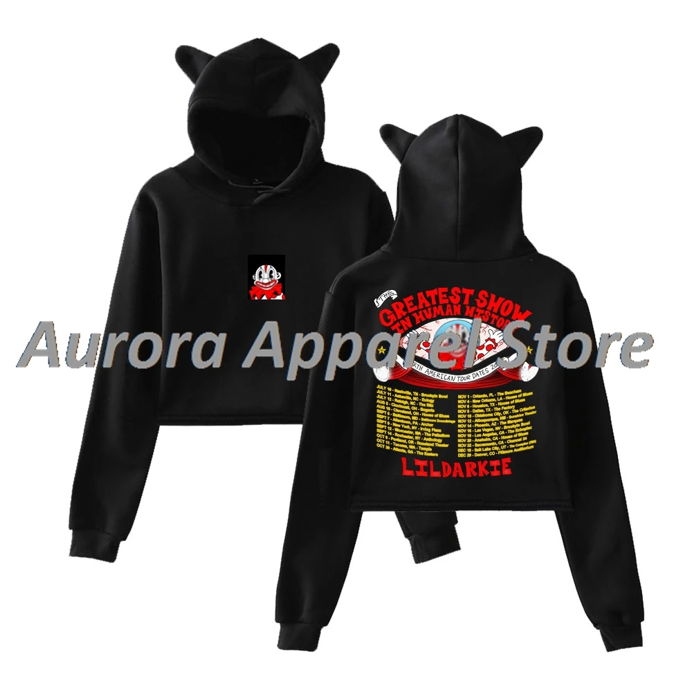 Lil Darkie 2025 г., пуловер с датами тура, женская толстовка с кошачьими ушками, футболка с длинными рукавами, женская одежда
Lil Darkie 2025 г., пуловер с датами тура, женская толстовка с кошачьими ушками, футболка с длинными рукавами, женская одежда