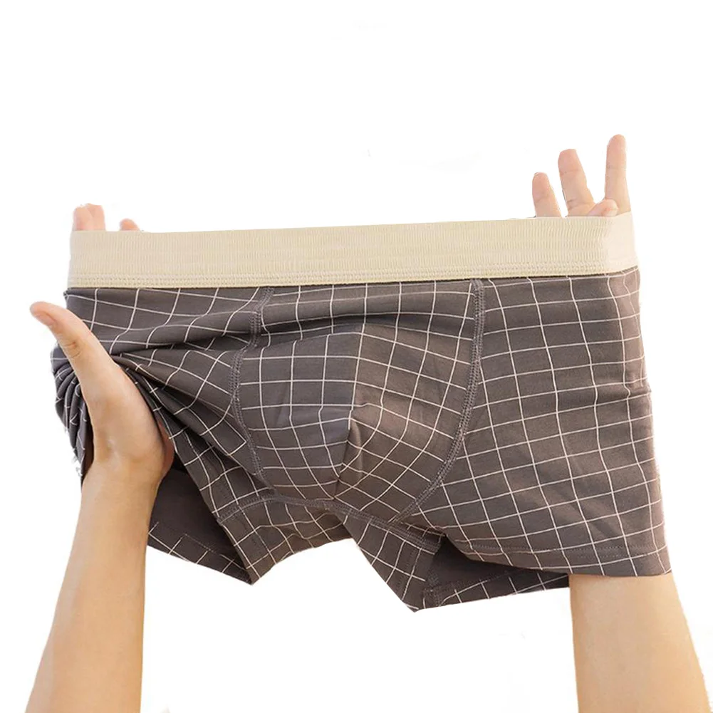 1 Pcs Boxers Men Underwear Grid Stripe Men's Panties Breathable Cotton Underwear For Men Solid Color Male Underpants
1 Pcs Boxers Men Underwear Grid Stripe Men's Panties Breathable Cotton Underwear For Men Solid Color Male Underpants