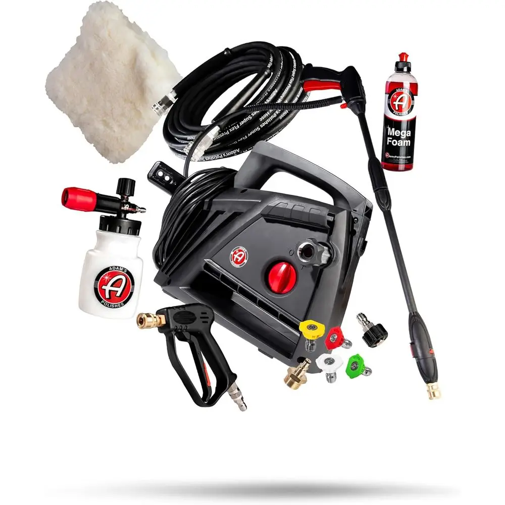 High-Pressure Portable Electric Pressure Washer Kit - 1500 PSI, 1.2 GPM for Car, Home, and Outdoor Cleaning
High-Pressure Portable Electric Pressure Washer Kit - 1500 PSI, 1.2 GPM for Car, Home, and Outdoor Cleaning