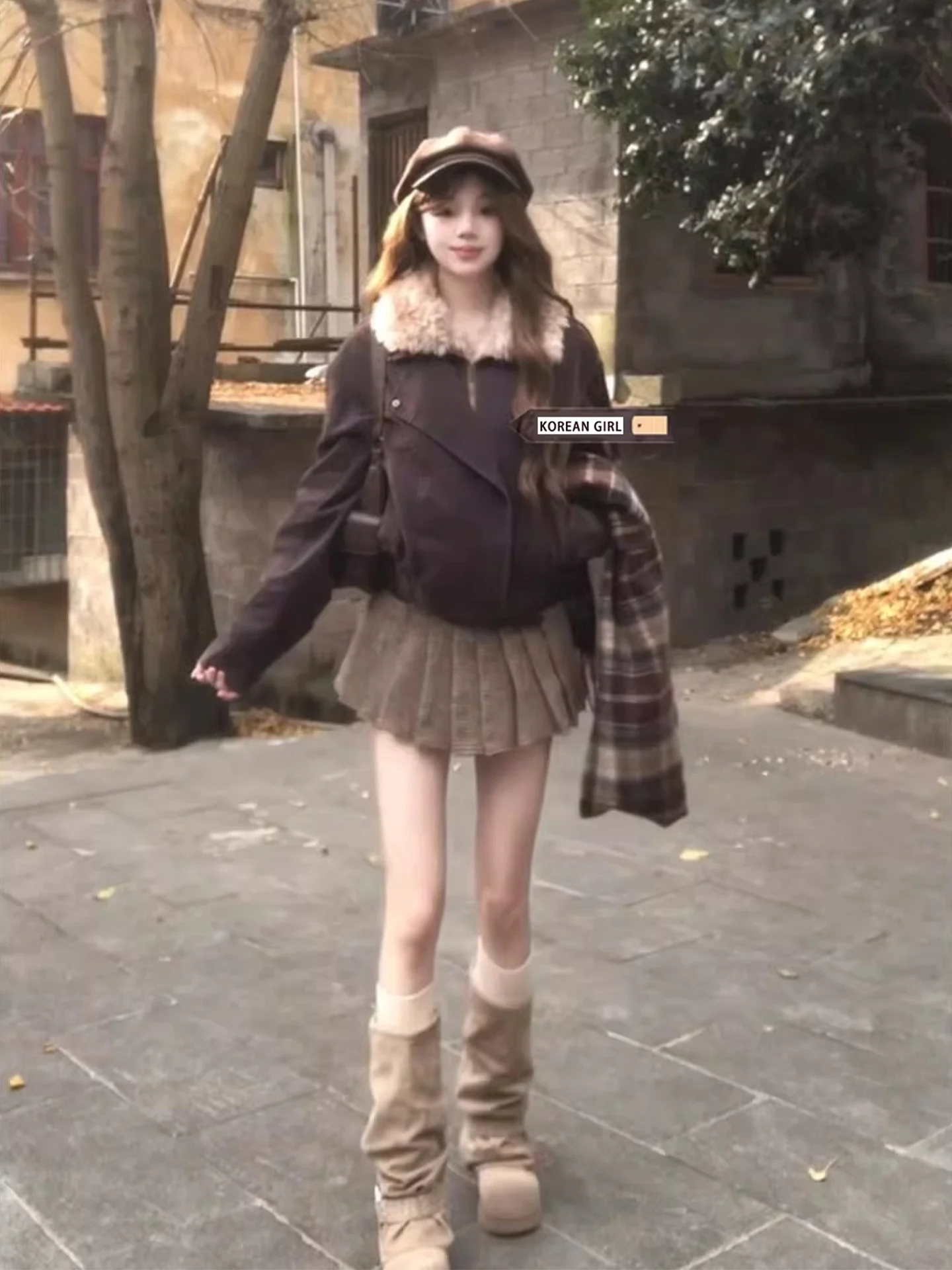 Retro American Brown Plaid Pleated Skirt Women Spring Autumn Low Waist A-Line Woolen Half-length Skirt for Young Ladies
Retro American Brown Plaid Pleated Skirt Women Spring Autumn Low Waist A-Line Woolen Half-length Skirt for Young Ladies